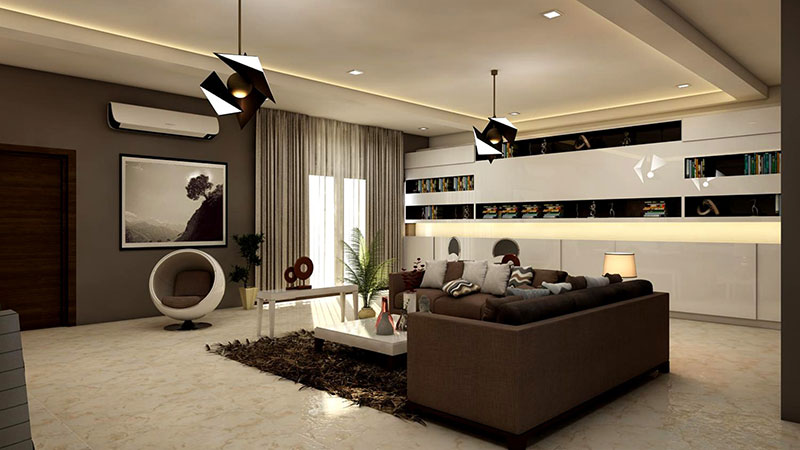 Главная rectangular white coffee table near brown leather sofa
